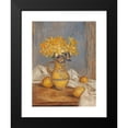 thumbnail image 2 of Władysław Ślewiński 15x18 Black Modern Framed Museum Art Print Titled - Daffodils in a Vase and Lemons, 2 of 5