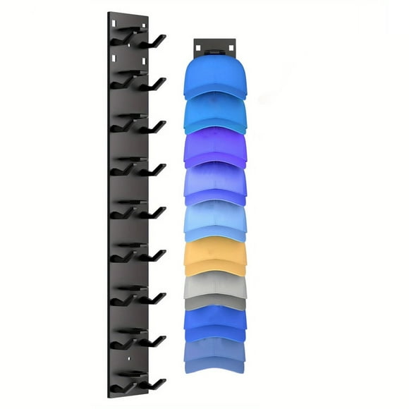YIMWNYI Baseball Cap Storage Rack, Wall Mounted Hat Organizer, Space-Saving Cap Display, Multi-Tier Hat Holder, Durable Hat Storage Solution, Stylish Hat Rack, Easy to Install Hat Stand