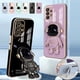 thumbnail image 2 of A 52s 53 Astronaut Holder Luxury Plating Case For Samsung Galaxy A52 A32 A53 A13 A23 A72 A12 A33 A73 4g 5g Silicone Stand Cover, 2 of 5
