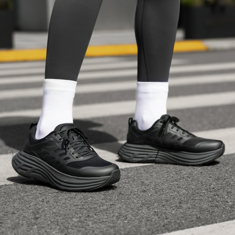 Walking Shoes Footwear Cool Black Tennis Shoes Burudani Running