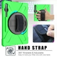 thumbnail image 5 of Dteck Case for Samsung Galaxy S7 11" SM-T870/T875 2020 Released 11-inch,360 Rotatable Kickstand Rubber Heavy Duty Shockproof Protective Cover with Adjustable Hand/Shoulder Strap,Green, 5 of 8