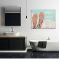 thumbnail image 2 of Stupell Industries Beach Is Calling Flip Flops Shore Graphic Art Gallery Wrapped Canvas Print Wall Art, Design by Arrolynn Weiderhold, 2 of 7