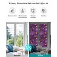 thumbnail image 4 of Window Privacy Film Purple Starry Sky Stained Glass Window Film Decorative Sun Block Window Cover Yellow Retro Star Window Clings Static Adhesive Sticker for Bathroom 29.5"x118", 4 of 6