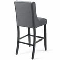 thumbnail image 4 of Modway Tabouret de Bar en Tissu Gris, 4 of 4