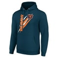 thumbnail image 2 of Unisex Starter Navy Chicago Bears Color Scratch Fleece Pullover Hoodie, 2 of 3