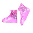thumbnail image 1 of Un par de zapatos de lluvia de PVC con fundas impermeables y antideslizantes se pueden reutilizar en días lluviosos con fundas de zapatos de lluvia Pearl red l, 1 of 10
