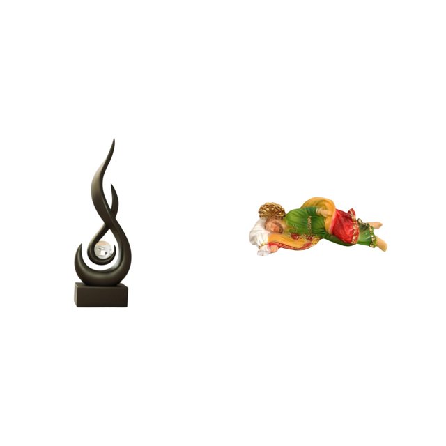 Escultura de resina Flame Joseph, figura de arte moderno para exhibir en la sala de estar o el escritorio. Adorno decorativo de mesa.
