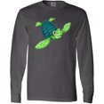 thumbnail image 3 of Inktastic Sea Turtle with Swirls Long Sleeve T-Shirt, 3 of 5