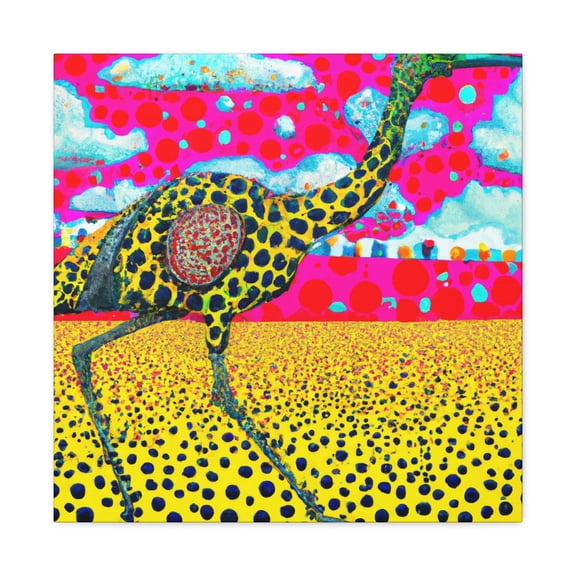 Roadrunner in Pointillism - Canvas