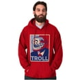 thumbnail image 5 of Funny Presidential Troll Face Meme Hoodie Sweatshirt Women Men Brisco Brands M, 5 of 6