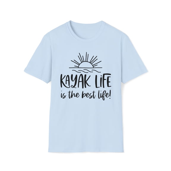 Kayak Life, Gildan Unisex Softstyle T-Shirt, Kayak Lover Graphic Tee, S-3XL
