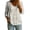 Multicolor, variant on TOUMENY Summer Blouses for Women V Neck Button Down Floral Print 3/4 Sleeve Casual Loose Elegant Tunic Tops L