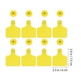 thumbnail image 4 of Miangastore 100pcs Plastic Ox ID Tag Animal Ear Tags Animal Tags Cow Blank Ear Tag, 4 of 9