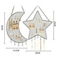 thumbnail image 6 of Hadanceo Jewelry Hanger Exquisite  Moon Star Shaped Wrought Iron Grid Earrings Organizer Ornamental Great for Bathroom, 6 of 7