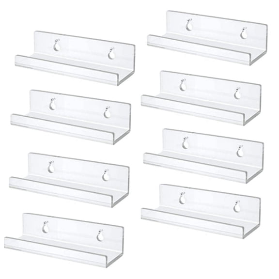 Record Display Shelf,Clear Vinyl Record Shelf Wall Mount Vinyl Record Shelf Stand Acrylic Album Record Holder Display,1Pcs Set