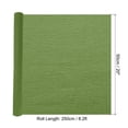 thumbnail image 2 of Uxcell 8.2ft Crepe Paper Roll, 1 Roll 20" Width Paper Streamer Sheet for Craft Flower Making Decoration, Dark Green, 2 of 6