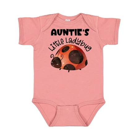 

Inktastic Auntie s Little Ladybug Gift Baby Boy or Baby Girl Bodysuit