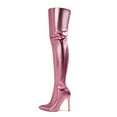 thumbnail image 2 of Boots for Women,Fashion Pointed Toe High Heel Over The Knee Boots With Back Zipper For Elegant Outings And,Knee High Boots Women,Pink,9.5, 2 of 9