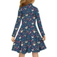 thumbnail image 3 of DISNIMO Rooster Dress for Girls Flower Dresses for Kids Long Sleeve Skater Dress Girl Midi Dresses with Collars for Girls Skater Twirl Dress Animal Dress Girl 3-4 Little Girls Dress Clothing Chicken, 3 of 7
