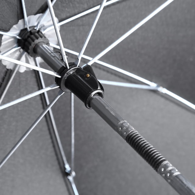 Sonew Parasol de Poussette contre le Soleil et la Pluie, Parapluie Ajustable, Poussette pour Bébé Fauteuil Roulant Poussette Landau Rayons UV Parasol de Soleil et de Pluie + Pince