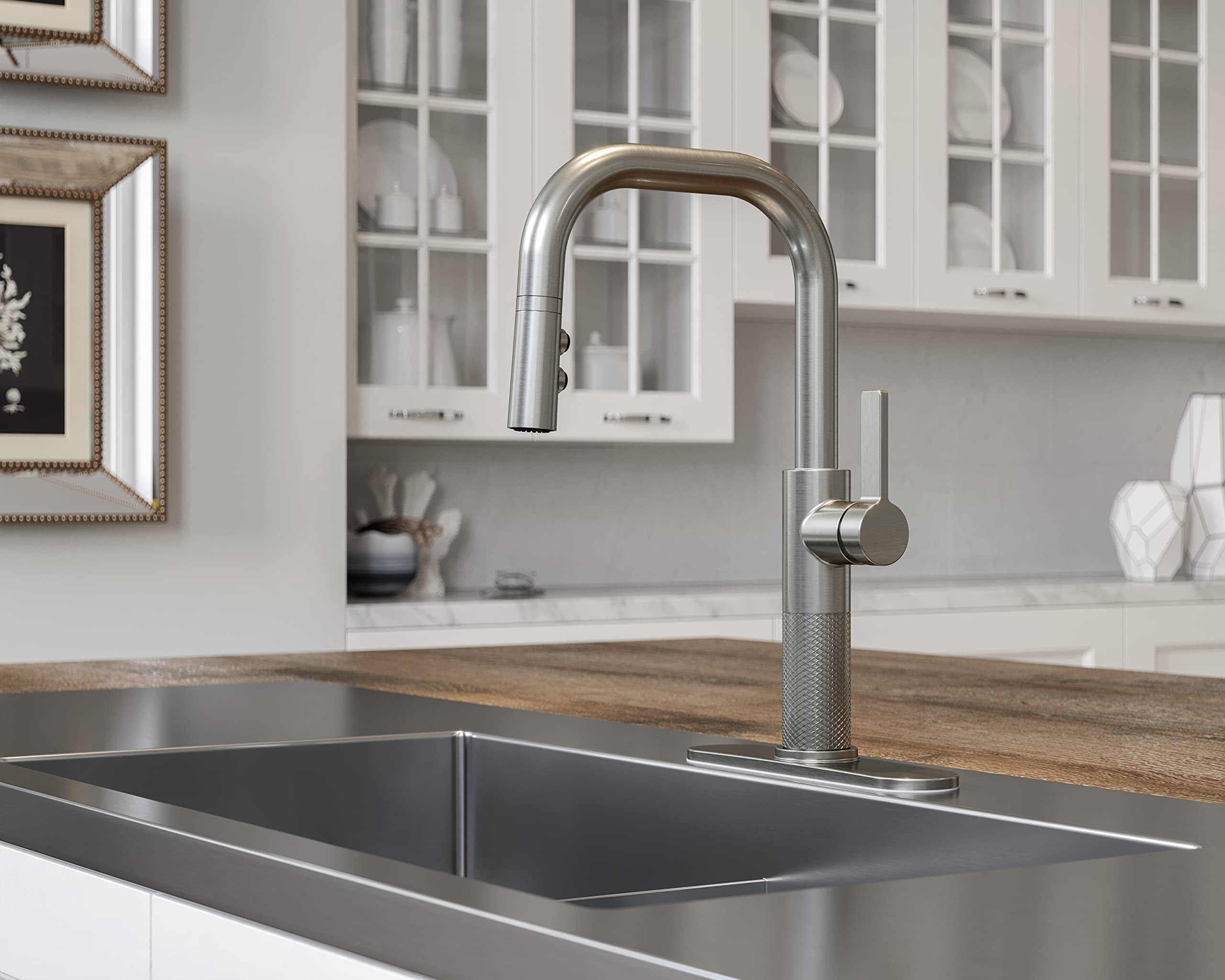 Pfister GT-529-MTS Montay 1.8 GPM Single Hole Pull Down Kitchen Faucet - Stainless Steel
