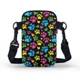 thumbnail image 2 of HELLHERO Sling Bag for Adult Daily Commute or Casual Outings Paw prints Travel Crossbody Purse Double Zipper Paw prints, 2 of 7