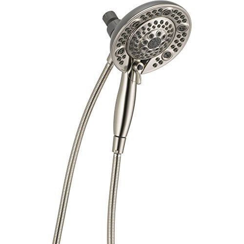Delta In2ition 2 5 Gpm Dual Hand Held Rain Shower Head Combo Satin Nickel Walmart Com Walmart Com