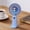Blue, variant on Roiihwy Mini Portable Fan, Small and Powerful, Cute Design 3 Speed Personal Handheld Fan and Desktop with Base, Lightweight USB Rechargeable for Travel Lash Makeup Girl and Women Summer Gift