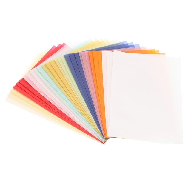 60 Sheets Vellum Paper 4x6, Vellum Paper Printable Translucent Paper 100GSM for Invitations Printing, 10 Color