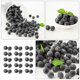 thumbnail image 2 of 30 piezas de arándanos falsos realistas, arándanos azules de simulación, frutas falsas de cocina, 2 of 5