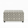 thumbnail image 6 of Noble House Bessley Square Lift Top Ottoman, Grey Geometric, 6 of 12
