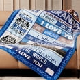 thumbnail image 4 of Grandpa Blanket Gifts for Fathers Day for Grandpa Gift from Granddaughter Grandpa Gift from Grandson - Best Grandpa Ever Blanket for Sofa - Birthday for Grandpa 60''''x80'''', 4 of 6