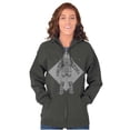 thumbnail image 3 of Astronaut Space Celestial Spirit Zip Up Hoodie Men's Women's Brisco Brands 3X, 3 of 6