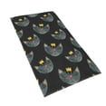 thumbnail image 2 of Bingfone Faces Of The Cat Ultra Absorbent & Soft Hand Towels For Bath, Hand, Face, Gym And Spa-27.5x16in, 2 of 9