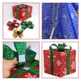 thumbnail image 3 of Christmas Lighted Gift Boxes Snowflake Medium Coarse Cloth Present Decoration Indoor Outdoor Set of 3, 3 of 8