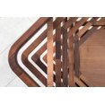 thumbnail image 4 of Papella Model Sardinia Brown Wooden Coffee Table with Glass Rustic Table Natural Walnut Color Center table Mesa de centro Farmhouse big desk livingroom furniture whiskey color tables Free Form, 4 of 5