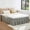 Gray#1875, variant on Elastic Bed Skirt With Anti Slip Design Pleated Hotel Style Dust Ruffle for Spring and Memory Foam Mattresses