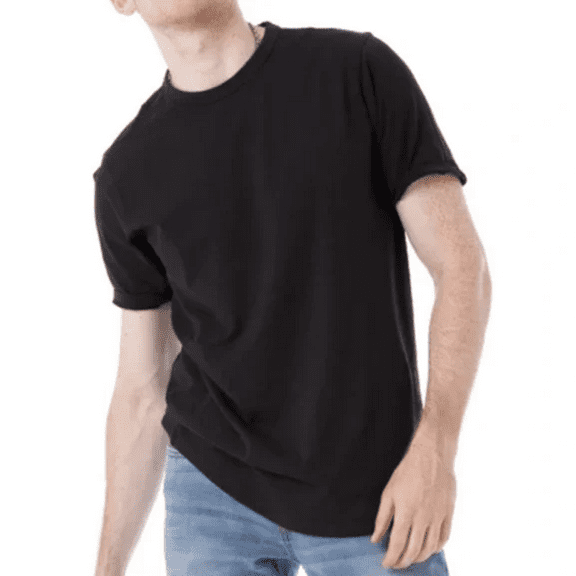 The Perfect Jean NYC Organic Crew Neck T-Shirt in Black, Size S