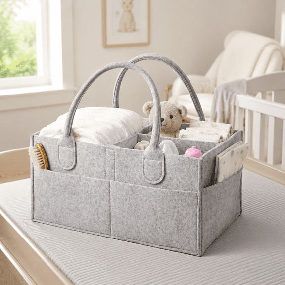 - Baby Diaper Caddy Organizer, Car Caddy, Portable Organizer for Changing Table, Nursery