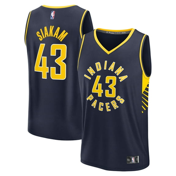 Youth Fanatics Pascal Siakam Navy Indiana Pacers Fast Break Player Jersey - Icon Edition