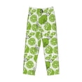 thumbnail image 4 of Xecao Green Various Lemons Men's Straight Lounge Pajama Pants: The Ultimate in Comfortable Sleepwear, 4 of 9