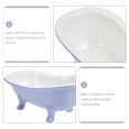 thumbnail image 5 of Homemaxs Bathtub Shape Flower Pot Gardening Flower Planting Container Ceramic Succulent Pot, 5 of 6