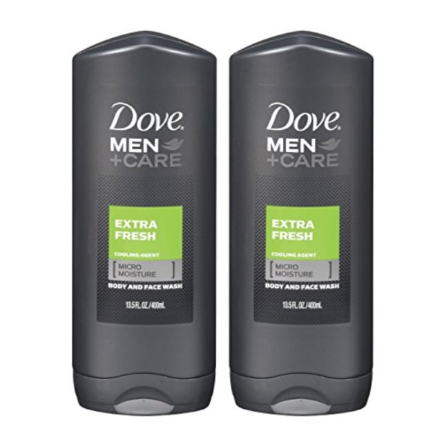 Dove Men+Care Body Wash, Extra Fresh 13.5 oz, Twin Pack - Walmart.com