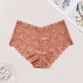 thumbnail image 2 of Byworldtasic Plus Size Briefs for Women Lace Panties Breathable Cheeky Briefs Sexy See Through Underwear, 2 of 9