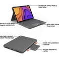 thumbnail image 5 of Logitech Folio Touch iPad Keyboard Case with Trackpad and Smart Connector for iPad Air (5th Generation) – Oxford Gray (Ships in White Box), 5 of 8