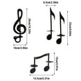 thumbnail image 3 of Note Wall Lamp,Black Note Wall Lamp Candle Holders Music Note Wall Decors World-Class Design, 3 of 8
