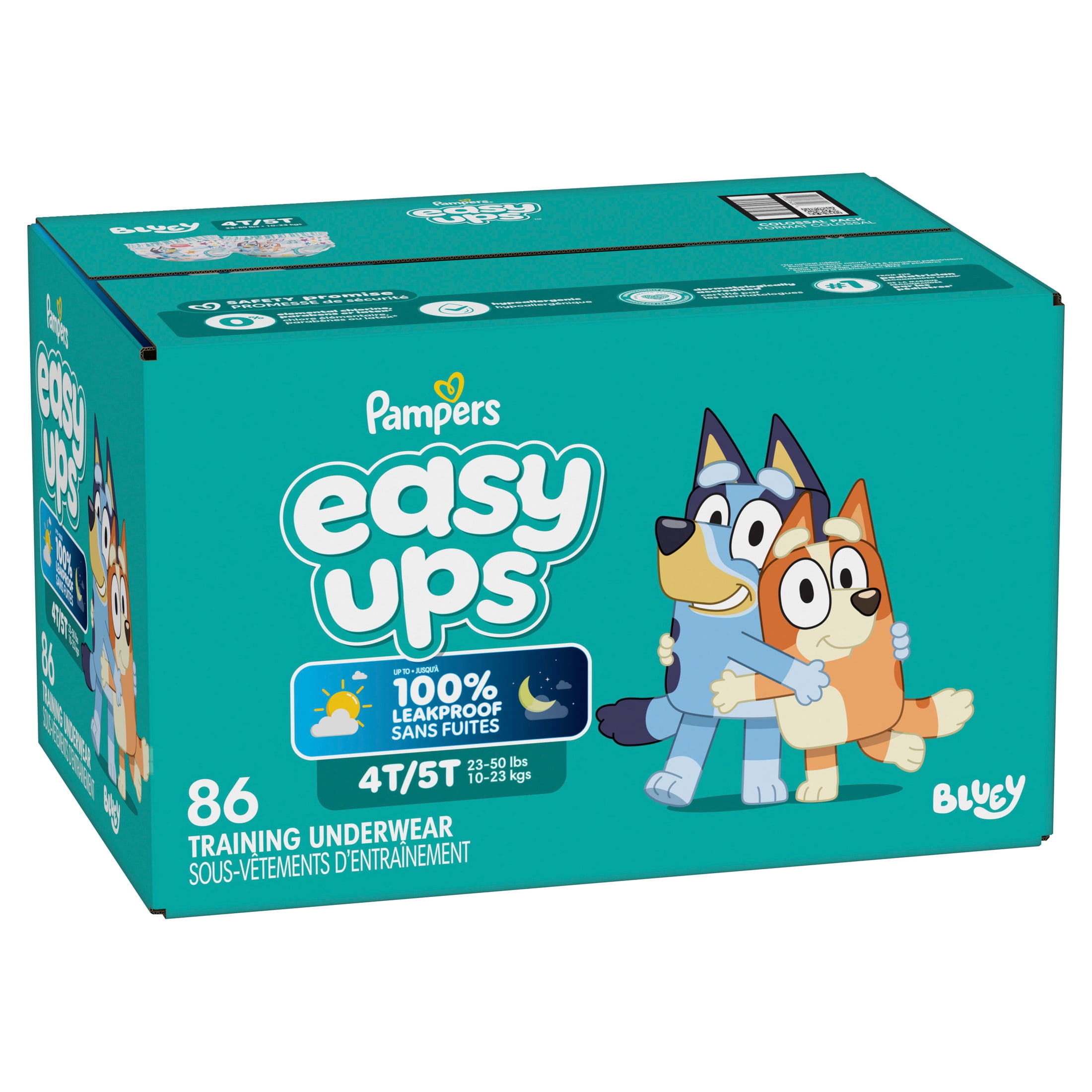 Pampers Easy Ups Bluey Potty Training Pants Size 6 4T-5T, 86 Count (Select for More Options)