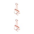 thumbnail image 3 of Becaristey Multi-size Colorful Hollow Out Binder Notes Clips Letter Paper Clip Office orange S 2Set, 3 of 6