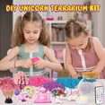 thumbnail image 2 of Kit de manualidades con forma de unicornio para terrario, 7 de julio, con luz nocturna LED para niñas de 5 a 10 años, 2 of 6