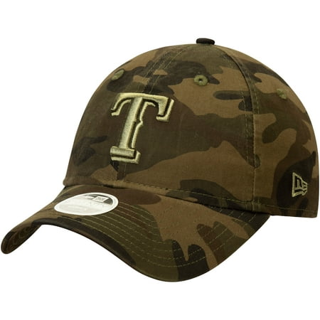 Texas Rangers New Era Women's Tonal Camo Core Classic 9TWENTY Adjustable Hat - Camo -